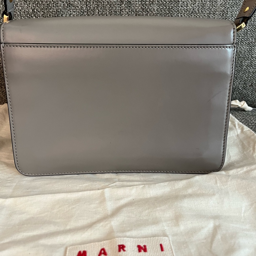 Marni Gray Medium Trunk Leather Bag Crossbody - Picture 5 of 14